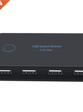 2 in 4 Out Switch Selector 2 Port Pcs Sharing 4 Devices USB2