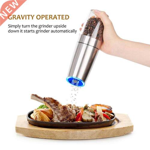 Automatic Salt and Pepper Grinder with LED Light Set