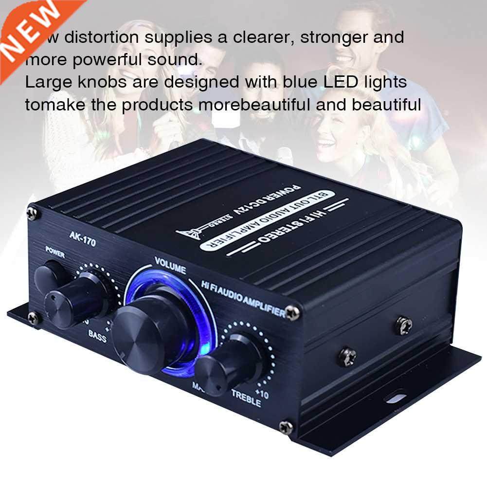 dc12v auto power amplifier stereo audio aluminum alloy music