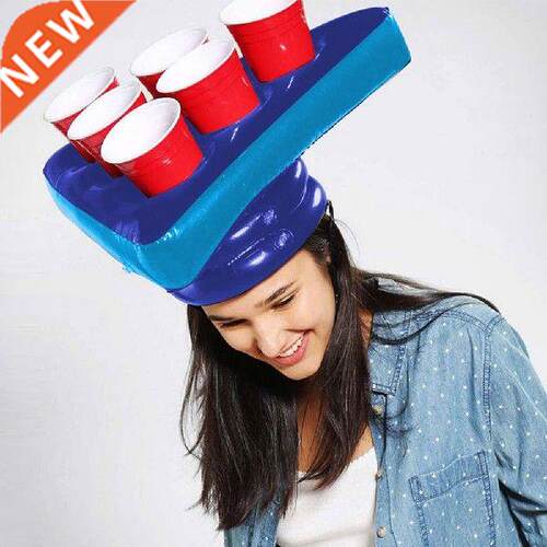Inflatable Model Cap Game Fun Lawn Toys Pong Throwing