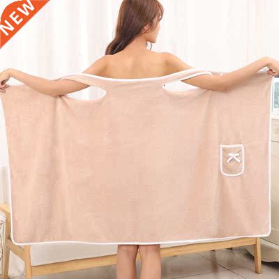 Wearable Bath Towels Superfine Fiber Towels Soft Absorbent C