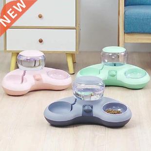 Pet Cat Bowl Automatic Drinking Feeder Dog Cat Food Bowl