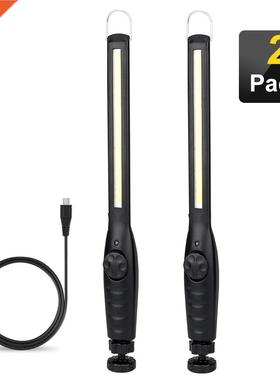 COB LED Flashlight Mechanic Work Light USB Rechargeable Mili