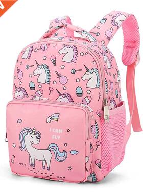 Girl School Bags Child Pink Purple Printing Backpack Kinderg