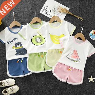 Baby Boys Girls Summer Clothing Set Infant Clothes Suit Chil