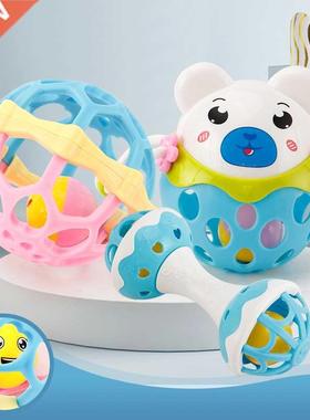 Soft Rubber Hand Grasping Ball Crawling Mobiles Baby Toys 0