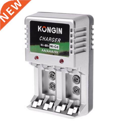 EU Plug New AC Wall AA AAA 9V Ni-Mh Ni-Cd Rechargeable Batte