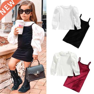 FOCUSNORM 1-6Y utumn Fshion Kids Girls 2pcs Clothes Sets S