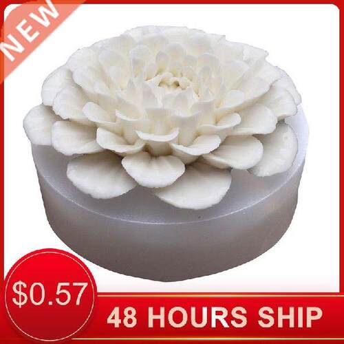 Dahlia Flower Silicone Mold 3D Craft Soap Resin Clay Molds