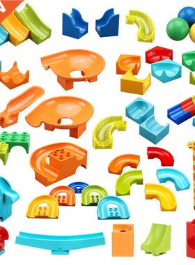 Crazy Fun Rolling Ball Building Blocks Compatible Marble Run