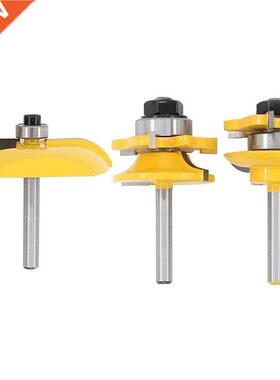 3Pcs 1/4 Inch Raised Panel its Stile Router its 适用于 Woo