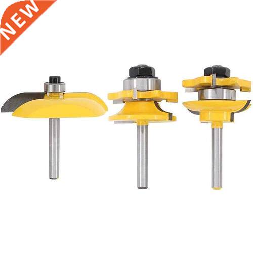 3Pcs 1/4 Inch Raised Panel its Stile Router its 适用于 Woo