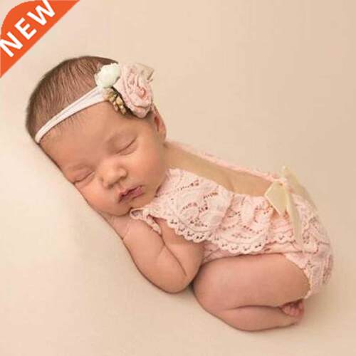 1set 0-3Month Newborn Photography Props Baby Headband Lace R