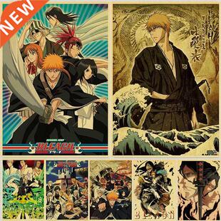 Japanese Anime Bleach Poster Kraft Paper Retro Posters Home