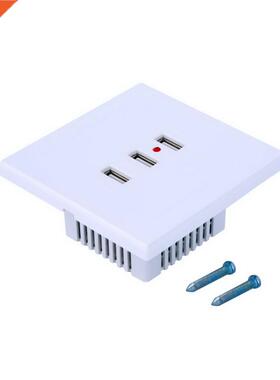 3 Port USB Power Charger Socket 220V To 5V For Cell Phone PC