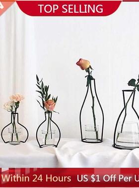 Retro Iron Line Table Flowers Vases Nordic Decoration Home M