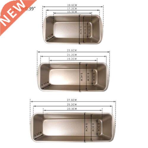 cs/set ectangle Loaf an Toast Bead Cake Mold Cabon Ste