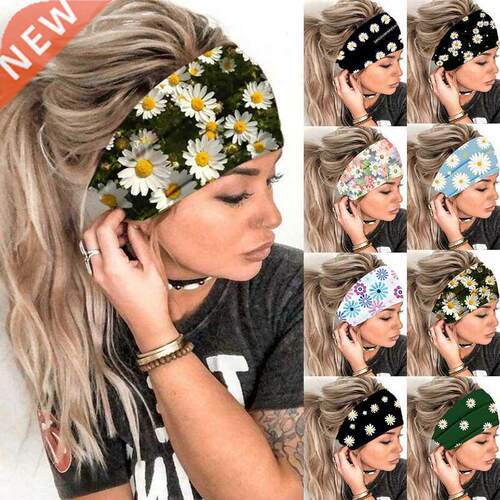 Women Girl Summer Boho Hair Bands Floral Headband Bohemian C