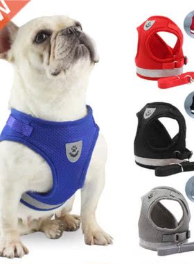 Pet dog chest harness Reflective dog leash small dog vest ty