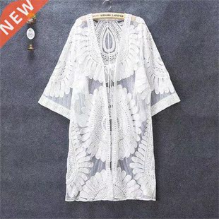 New Summer Swimsuit Lace Hollow Crochet Beach Bikini Cover U