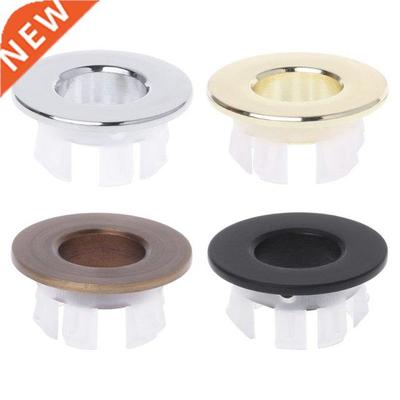Bathroom Basin Sink Overflow Cover Six-foot Round Insert Chr