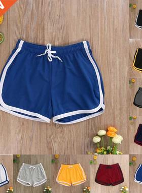 Summer Mens Sport Shorts Fashion Solid Color Slimd Fit Elast