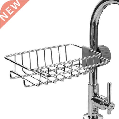 Stainless Steel Faucet Rack Home Kitchen Storage Shelf Spong