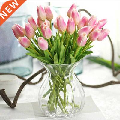 1PC Vivid PU Tulips Artificial Flowers Real Touch Tulip Wedd