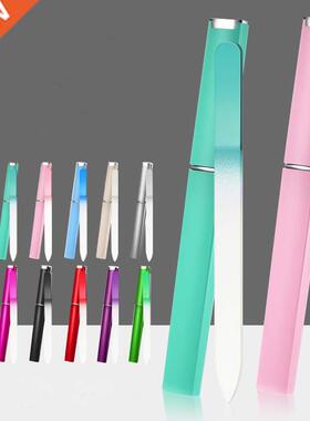 1PC Colored Crystal Glass Nail File Polied Manicure Tools