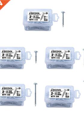 Durable Pocket-Hole Screw Kit Cross Half-thread Self-tapping