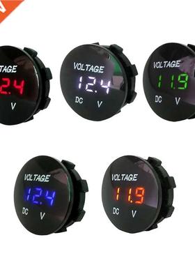 Car Motorcycle DC5V-48V LED Panel Digital Voltage Meter Disp