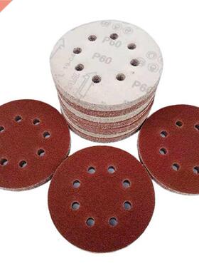 20Pcs 5inch 125mm Round Sandpaper 8 Hole Self-adhesive Sandi