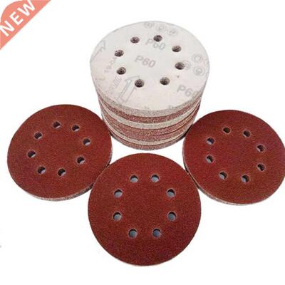 20Pcs 5inch 125mm Round Sandpaper 8 Hole Self-adhesive Sandi