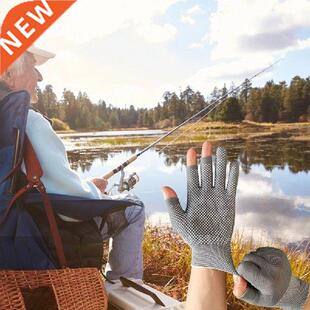 1Pair Anti-Slip Fiing Gloves Spring Summer Ice Cool