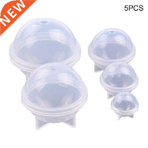 5pcs/set Universal Resin Casting Clear Ball Shape Silicone