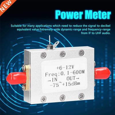 6-12V 0.1-600M -75~+15dBm Power Meter Logarithmic Detection