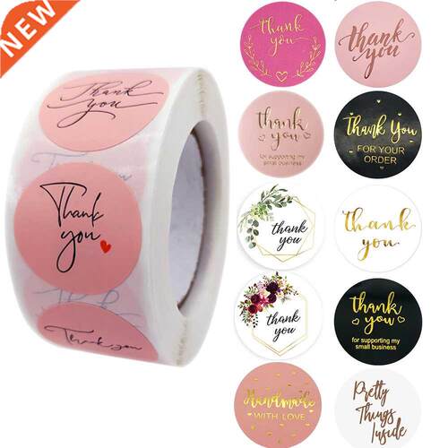 100Pcs Thank You Stickers Thank you for Supporting My Small