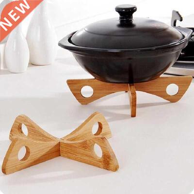 Tray Rack Detachable Wood Table Mat Kitchen Pot Heat Insulat