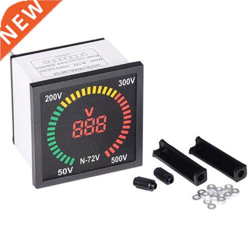 AC 50V-500V Voltmeter 72mm Panel Size 68mm Hole Size Digital