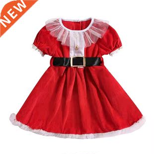 Girls Clothing Toddler Girls Short Sleeve Christmas Ruffles