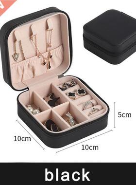 Portable Jewelry Storage Box Candy Color Travel Storage Orga