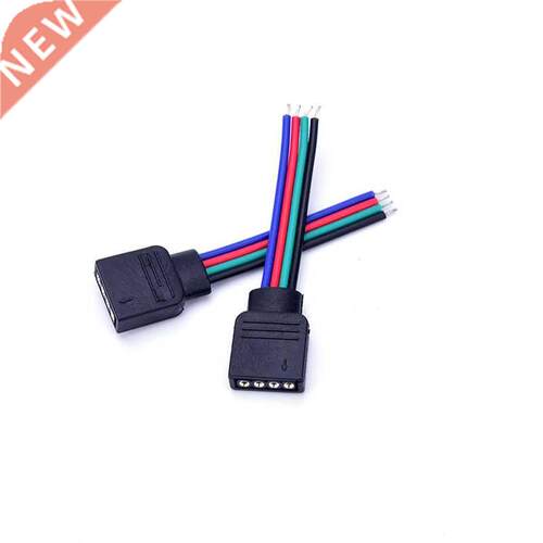 10Pcs 4pin 5CM led wire connector Male/female Plug Connecto