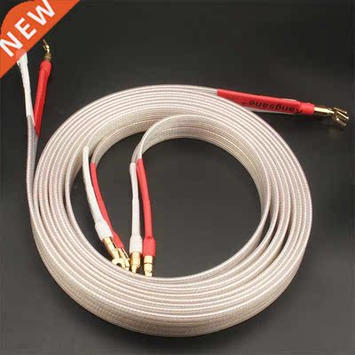 Audiophile Speaker Cable OCC Silver Plated HiFi Audio Cables