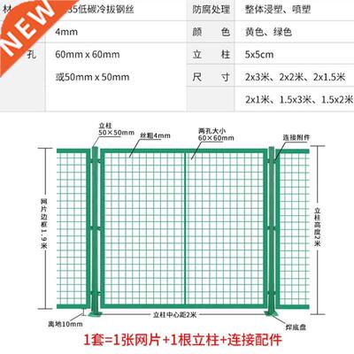 Anti-collision column factory temporary grid isolation net