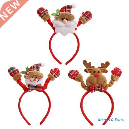 Christmas Santa Claus Elk Headpiece Xmas Snowman Hair Hoop H