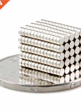 100pcs Rare Earth Magnets 2 x 1 mm Cylinder Round Disc Neody