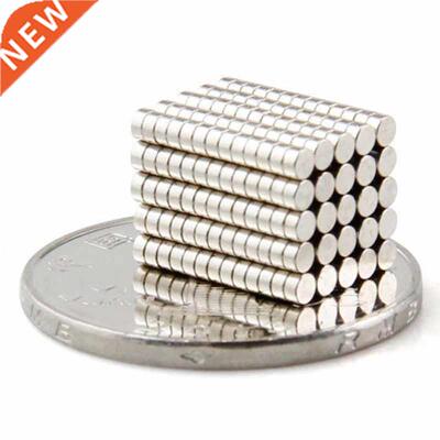 100pcs Rare Earth Magnets 2 x 1 mm Cylinder Round Disc Neody