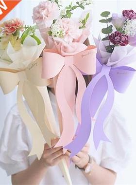 Creative Single Flower Packaging Box Bow Fding Flower
