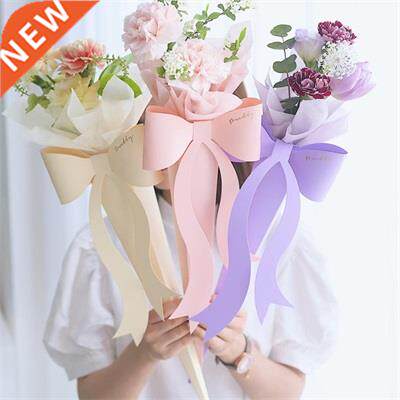 Creative Single Flower Packaging Box Bow Fding Flower