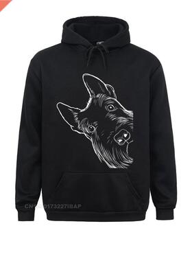 Womens Funny Scottie Dog Scottish Terrier O-Neck Hoodie 3D P